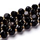 Chapelets de perles en obsidienne dorée naturelle G-M367-01B-1