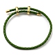 Кожаные браслеты плетеного шнура BJEW-G675-06G-09-1