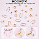 DICOSMETIC 100Pcs 5 Style 304 Stainless Steel Snap on Bails STAS-DC0007-07-4