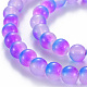 Chapelets de perles en verre peint par pulvérisation GGLA-S058-001D-02-3