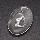 Perle di vetro fatti a mano soffiato ovali GLAA-L007-21-2