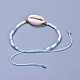 Verstellbare Glasperlen geflochtene Perlen Armbänder BJEW-JB04284-M-5