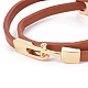 Imitation Leather Wrap Bracelets BJEW-G620-C02-3