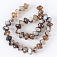 Brins de perles rondelles en agate naturelle teintée brillante G-E212-10-2