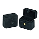 Прямоугольная бархатная коробочка для хранения колец с 4 отделением и кнопкой-кнопкой PW-WG87333-04-1