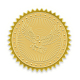 Самоклеящиеся наклейки с тиснением золотой фольгой DIY-WH0211-009-1