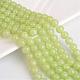 Chapelets de perles en verre craquelé imitation jade peint X-DGLA-S095-8mm-65-1
