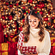 Craspire 4 ペア 4 スタイル クリスマス テーマ アントラー クロス & アイアン アリゲーター ヘアクリップ  女性の女の子のためのヘアアクセサリー  ミックスカラー  72~77x46~54x10~26.5mm  1ペア/スタイル PHAR-CP0001-16-6