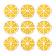Hawaï tranche de citron glitter résine pendentifs en poudre X-RESI-R337-5-1