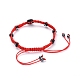 Bracelets de perles de nylon tressés réglables BJEW-JB05292-3