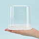 Vitrinas de plástico transparente para minifiguras ODIS-WH0029-71-3