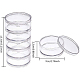 Benecreat 60ml stapelbare runde Kunststoffbehälter 4 Säulen (5 Schichten / Säule) Perlenaufbewahrungsgläser für Perlen CON-BC0005-66-3