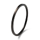 Placcatura ionica (ip) 304 anello da dito semplice a fascia semplice in acciaio inossidabile per donna uomo RJEW-F152-05B-1