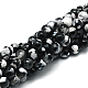 Chapelets de perles rondes en agate naturelle à facettes G-E318B-4mm-09-1