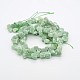 Natural Green Aventurine Nuggets Bead Strands G-A139-A01-2