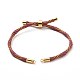 Nylon Cord Silder Bracelets MAK-C003-03G-21-4
