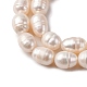 Нити из натурального культивированного пресноводного жемчуга PEAR-L001-A-20-6