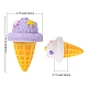 50個5色の模造アイスクリームデコレーション  食べ物を再生する  ドールハウスの装飾用  ミックスカラー  30x19x18mm  10個/カラー AJEW-CJ0001-20-2
