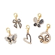 Подвесные украшения из сплава эмали HJEW-JM04596-2