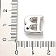 Perles de zircone cubique de placage de rack en laiton KK-L210-008P-B-3