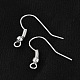 Earring Jewelry Findings Iron Silver Color Plated Earring Hooks X-E135-S-2