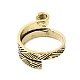 Alloy Wrapped Cuff Ring RJEW-G286-01AB-3