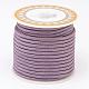 編み込みポリエステルコード  ラウンド  紫色のメディア  3mm  約8.74ヤード（8m）/ロール OCOR-D005-08-1