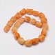 Natural Red Aventurine Faceted Rhombus Beads Strands G-L235A-08A-2