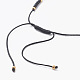 Adjustable Nylon Thread Braided Bead Bracelets BJEW-JB06160-01-3