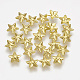 真鍮製カボション  ネイルアートの装飾の付属品  スター  ゴールドカラー  4.5x5x1mm、約10000個/袋 MRMJ-S014-010C-3
