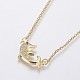 Stainless Steel Pendant Necklaces NJEW-I106-06G-2