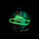 Leuchtende Glaskugelanhänger im Galaxienthema GLAA-D021-01P-09-4