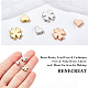 BENECREAT 30PCS 2 Shapes Brass Spacer Beads 3 Mixed Color Heart Beads Clover Beads for Bracelet Necklace DIY Jewelry Making KK-BC0007-62-3
