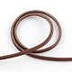 Imitation Leather Round Cords with Cotton Cords inside LC-R008-02-2
