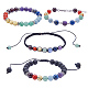Bracelets de perles de pierres précieuses naturelles sunnyclue BJEW-SC0001-03-1