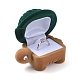 Boîtes à bijoux en velours en forme de tortue VBOX-L002-B02-4