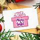 Globleland 5 juego de troqueles de corte de caja navideña y texto para álbum de recortes diy DIY-WH0309-1215-2