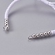 Fabbricazione di braccialetti di perline intrecciati con corde di nylon BJEW-F360-FP19-2