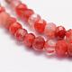 Natural South Red Agate Beads Strands G-F460-17-3