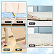Globleland 8 Uds. Cinta adhesiva para alfombra blanca AJEW-WH0329-37-6