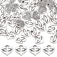 Sunnyclue 100 pièces breloques en alliage de style tibétain FIND-SC0006-36-1