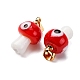 Подвески лэмпворк ручной работы LAMP-S069-06G-06-2