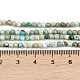Хубэй природных бирюзовый бисер нитей G-L628-B02-3mm-01-5