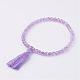 Natural Gemstone Beads Stretch Bracelets BJEW-JB02515-2