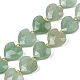 Естественный зеленый авантюрин бисер нитей G-P592-B01-01-2