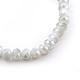 Bracelets extensibles avec perles en verre électrolytique BJEW-JB04021-3