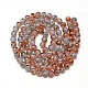 Baking Painted Glass Beads Strands DGLA-Q023-8mm-DB52-2