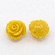 Synthetic Coral 3D Flower Rose Beads CORA-A006-6mm-057-1