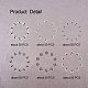 PandaHall Elite 300pcs 6 Style Antique Silver Tibetan Alloy Spacer Beads Metal Spacers for Bracelet Necklace Jewelry Making TIBEB-PH0004-36AS-4