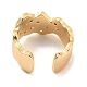 Real 14K Gold Plated Brass with Cubic Zirconia Cuff Earrings EJEW-M232-01G-G-3